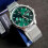 Tommy Hilfiger TOMMY HILFIGER 1710499 MEN'S WATCH SILVER STRAP GREEN DIAL SILVER CASE 15