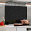 BELOFAY Black Sparkle Glass Splashback for Kitchen 1