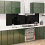 BELOFAY Black Sparkle Glass Splashback for Kitchen 4