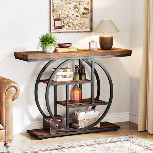 Tribesigns Tribesigns Console Table, 105 cm 4-Tier Sofa Table Entryway Table