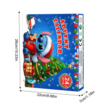 (Färg, Stitch I) 2024 ny julkalender Stitch-figur som gåva 24-dagars nedräkningsgåvor blind box