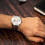 Tommy Hilfiger TOMMY HILFIGER 1710501 MEN'S WATCH BROWN STRAP SILVER DIAL SILVER CASE 10