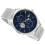 Tommy Hilfiger TOMMY HILFIGER 1710504 MEN'S WATCH SILVER STRAP BLUE DIAL SILVER CASE 6