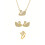 Swarovski Elements Gold Jewelry Set - Necklace, Earrings & Ring, Timeless Brilliance 2