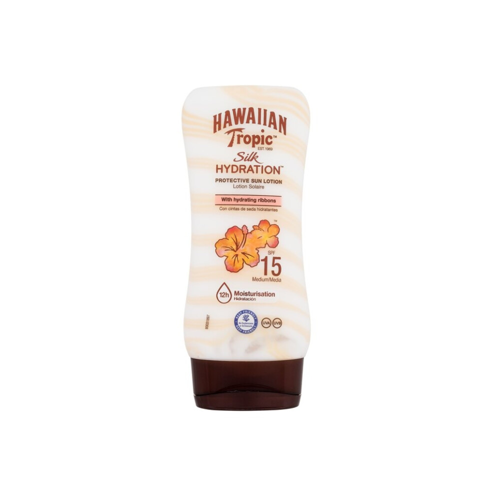 Hawaiian Tropic - Silk Hydration Protective Sun Lotion SPF15 - Unisex, 180 ml