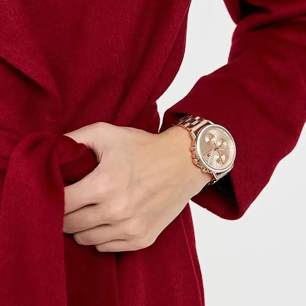 TOMMY HILFIGER 1781788 WOMEN'S WATCH ROSE GOLD STRAP ROSE GOLD DIAL