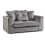 (Grey, 2 Seater) Fernando Plush Velvet Corner Sofa Range 1