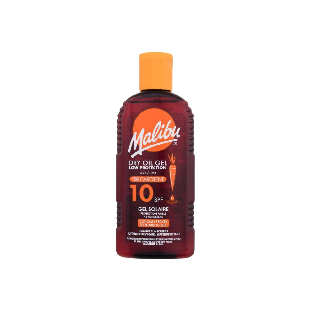 Malibu - Dry Oil Gel With Carotene SPF10 - Unisex, 200 ml