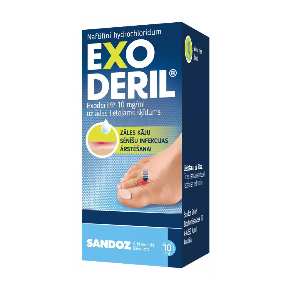 Exoderil 1% Anti Fungal Solution Antibacterial Treatment