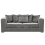(Grey, 3 Seater) Ella Plush Velvet Corner Sofa Range 1