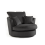 (Black, Swivel Chair) Ella Plush Velvet Corner Sofa Range 1