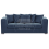 (Blue, 3 Seater) Ella Plush Velvet Corner Sofa Range 1