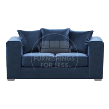 (Blue, 2 Seater) Ella Plush Velvet Corner Sofa Range