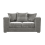 (Grey, 2 Seater) Ella Plush Velvet Corner Sofa Range 1
