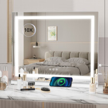 LED Lighted Hollywood Mirror Vanity Make up Mirror 58*46 cm with USB