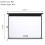 Living And Home 92" Electric Pull-Down Projector Screen 4:3 White Matte Home Cinema 5