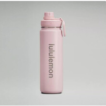 (Pink) Lululemon Back To Life Water Bottle Sport 24oz 710ml Insulated