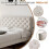 (Beige ) 135cm*190cm, Double Upholstered Velvet Bed Frame 7