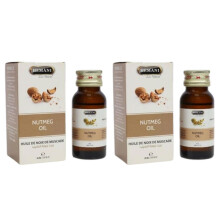 Hemani Nutmeg Herbal Oil 30ml Pack Of 2 |Essential Oil |Warm, Spicy & Sweet Aroma |Natural Food Flavoring in Baking, Syrups & Sweets