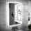 NES Home Nes Home Bathroom LED Mirror Battery Powered Button Switch 500 x 700mm 3