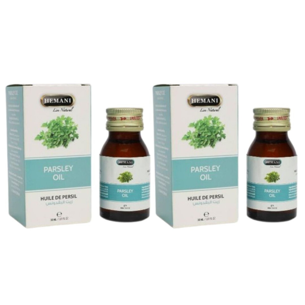 Hemani Parsley Herbal Oil 30ml Pack Of 2 |Detoxifying Properties Clean Body |Improve Digestion |Antiseptic |Essential & Multipurpose Oil