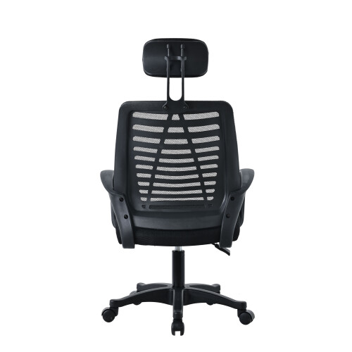 (BLACK ) MOF Mesh Ergonomic Office Chair  Adjustable Headrest 2