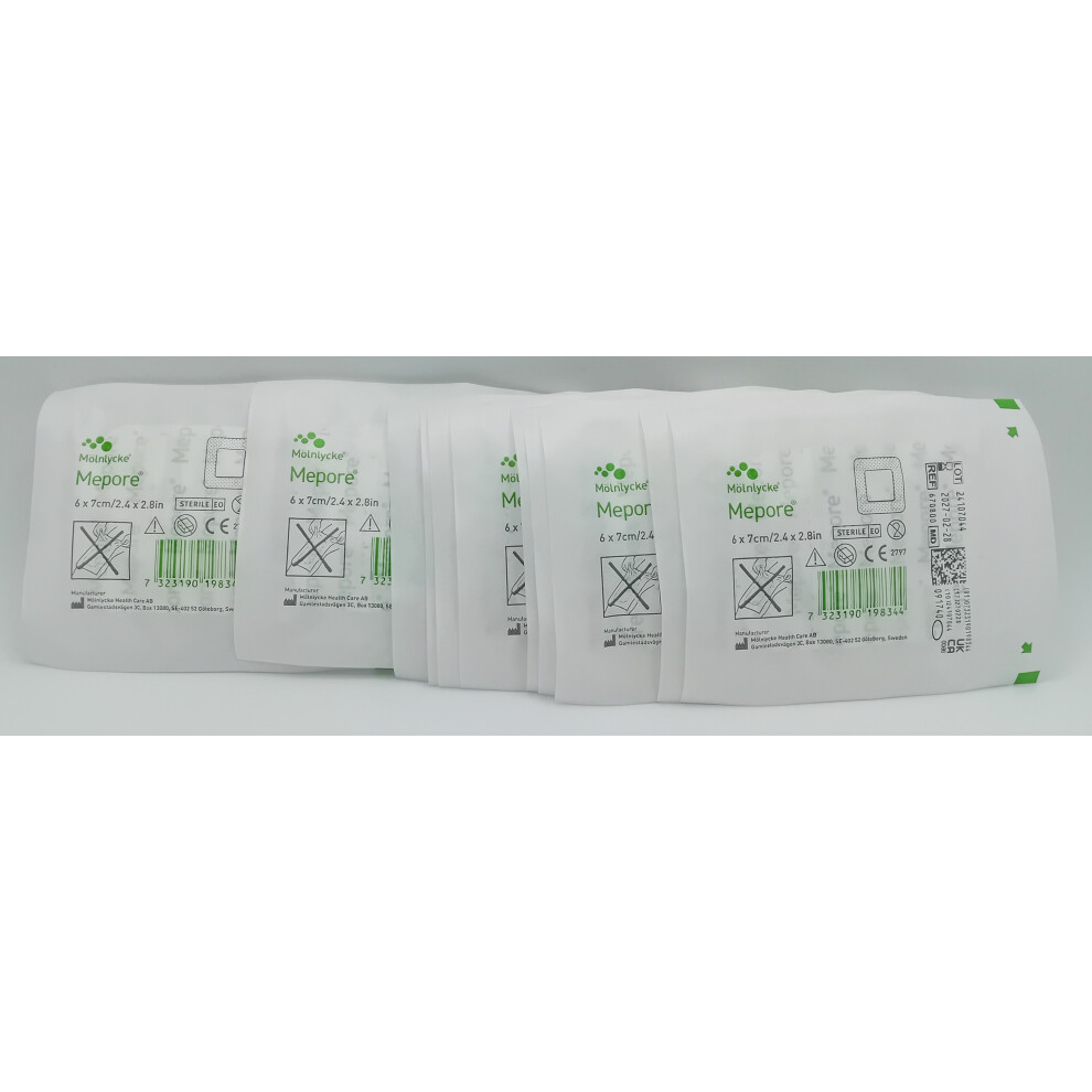 Molnlycke Mepore 6Cm X 7Cm Pack Of 10 - Ref: 670800