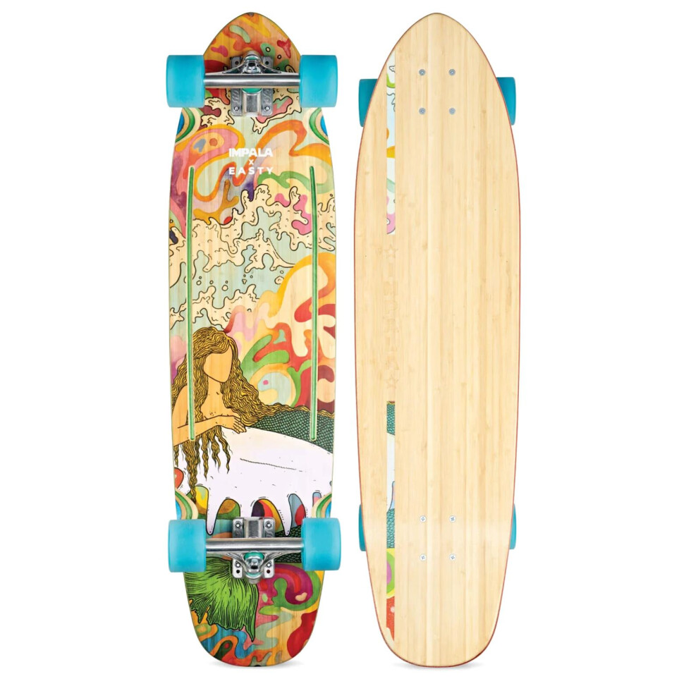 (Sirena 36") GEEZY Longboard Cruisers Complete Skateboards Maple Wood Beginners Kids Adults