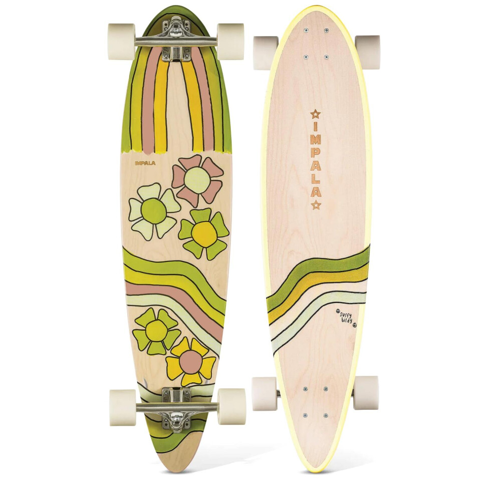 (Jupiter 37") GEEZY Longboard Cruisers Complete Skateboards Maple Wood Beginners Kids Adults