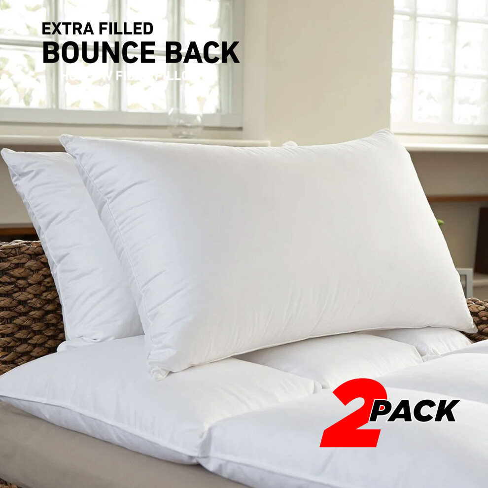 (Bounce Back PIllows Pair) Hotel Quality Duvets & Quilts Winter Warm Thick Duvet Tog 15