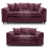(Purple, 3 & 2 Seater) Monaco Chenille Fabric Sofa Set Range 1