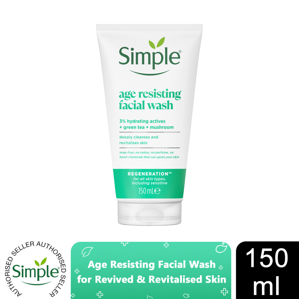 Simple Regeneration Age Resisting Facial Wash 150ml