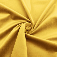 Luxury Soft Velvet Fire Retardant Upholstery Fabric - Lemon Yellow