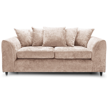 (Beige, 3 Seater Sofa) Monaco Chenille Fabric Corner Sofa Range