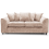 (Beige, 3 Seater Sofa) Monaco Chenille Fabric Corner Sofa Range 1