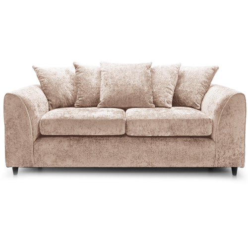 (Beige, 3 Seater Sofa) Monaco Chenille Fabric Corner Sofa Range