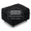 (Black, Footstool) Monaco Chenille Fabric Corner Sofa Range 1