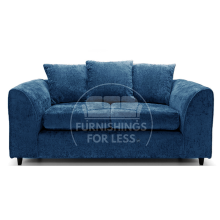 (Blue, 2 Seater Sofa) Monaco Chenille Fabric Corner Sofa Range