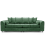 (Green, 4 Seater Sofa) Monaco Chenille Fabric Corner Sofa Range 1