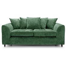 (Green, 3 Seater Sofa) Monaco Chenille Fabric Corner Sofa Range