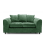 (Green, 2 Seater Sofa) Monaco Chenille Fabric Corner Sofa Range 1