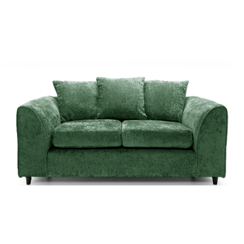 (Green, 2 Seater Sofa) Monaco Chenille Fabric Corner Sofa Range