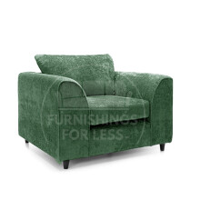 (Green, Armchair) Monaco Chenille Fabric Corner Sofa Range