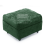 (Green, Footstool) Monaco Chenille Fabric Corner Sofa Range 1
