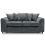 (Grey, 3 Seater Sofa) Monaco Chenille Fabric Corner Sofa Range 1