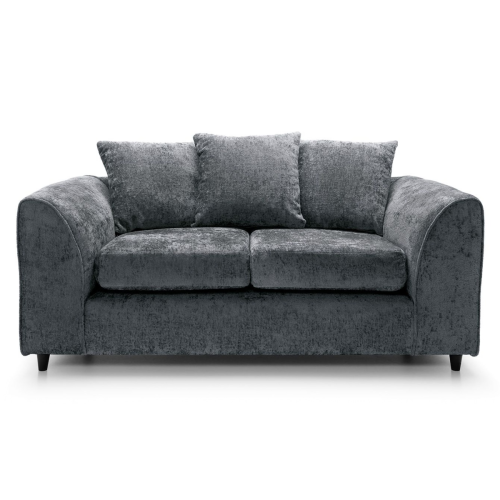 (Grey, 2 Seater Sofa) Monaco Chenille Fabric Corner Sofa Range