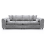 (Light Grey, 4 Seater Sofa) Monaco Chenille Fabric Corner Sofa Range 1