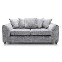 (Light Grey, 3 Seater Sofa) Monaco Chenille Fabric Corner Sofa Range
