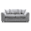 (Light Grey, 3 Seater Sofa) Monaco Chenille Fabric Corner Sofa Range 1