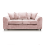 (Pink, 3 Seater Sofa) Monaco Chenille Fabric Corner Sofa Range 1
